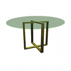 Mesa de Jantar Curitiba Vidro 1,45m