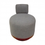 Puff Tojo Linho Cinza