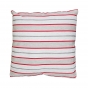 Almofada Listrada Rustica Vermelha e Cru
