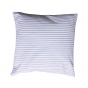 Almofada listrada azul e branca