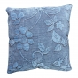 Almofada Floral Azul Acinzentado